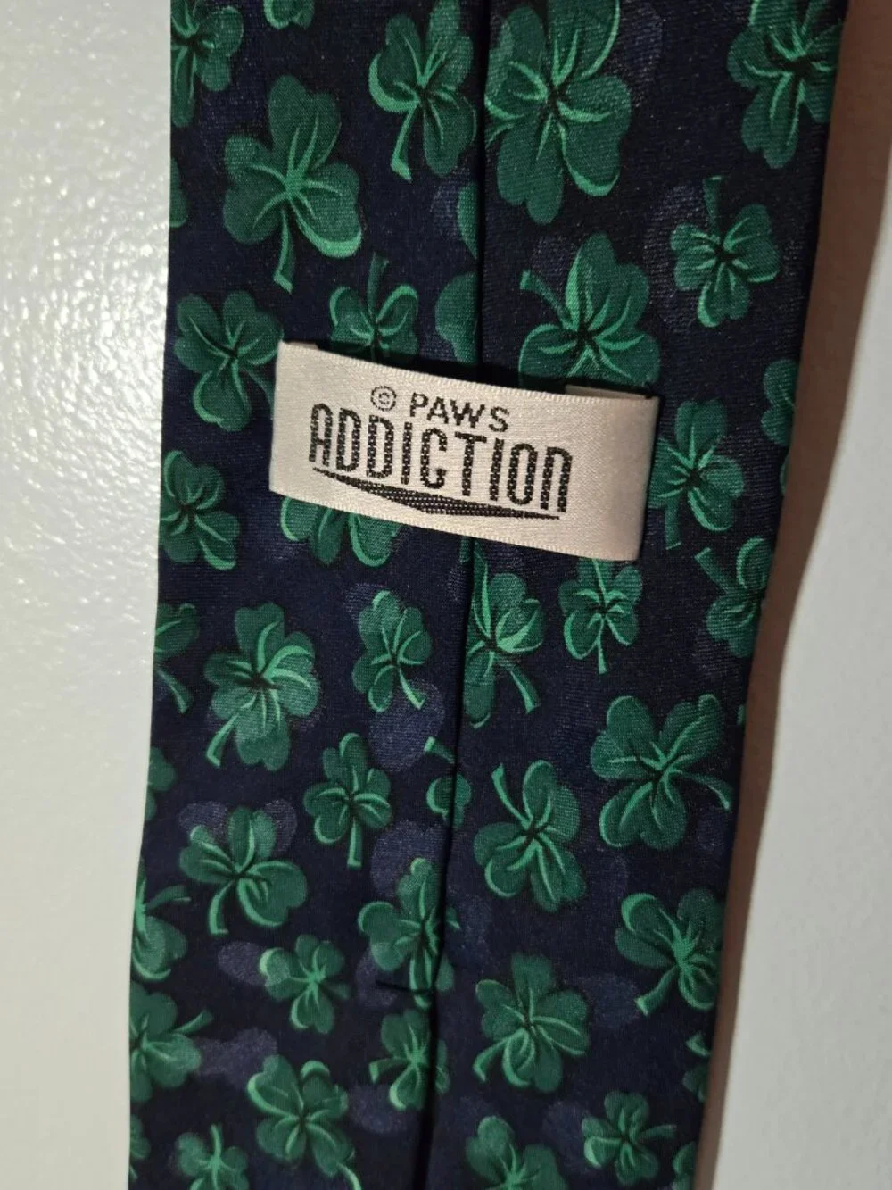Garfield St Patricks Day Shamrock Leprechaun Tie Irish Clover Vintage